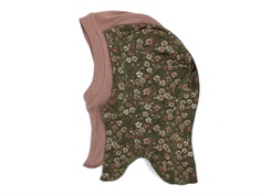 Wheat balaclava Amel flowers powder cotton (2-pack)